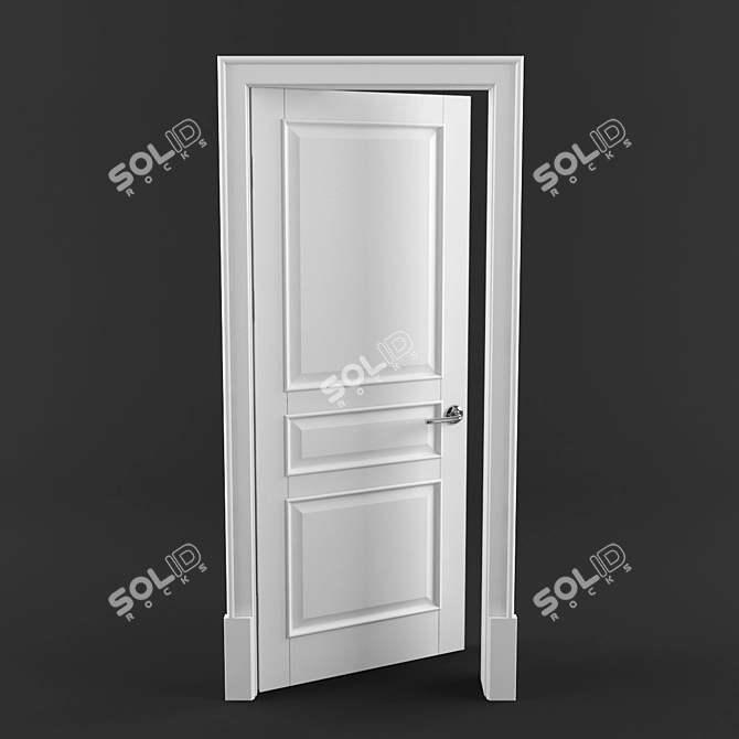 Classic Door 3D model image 1