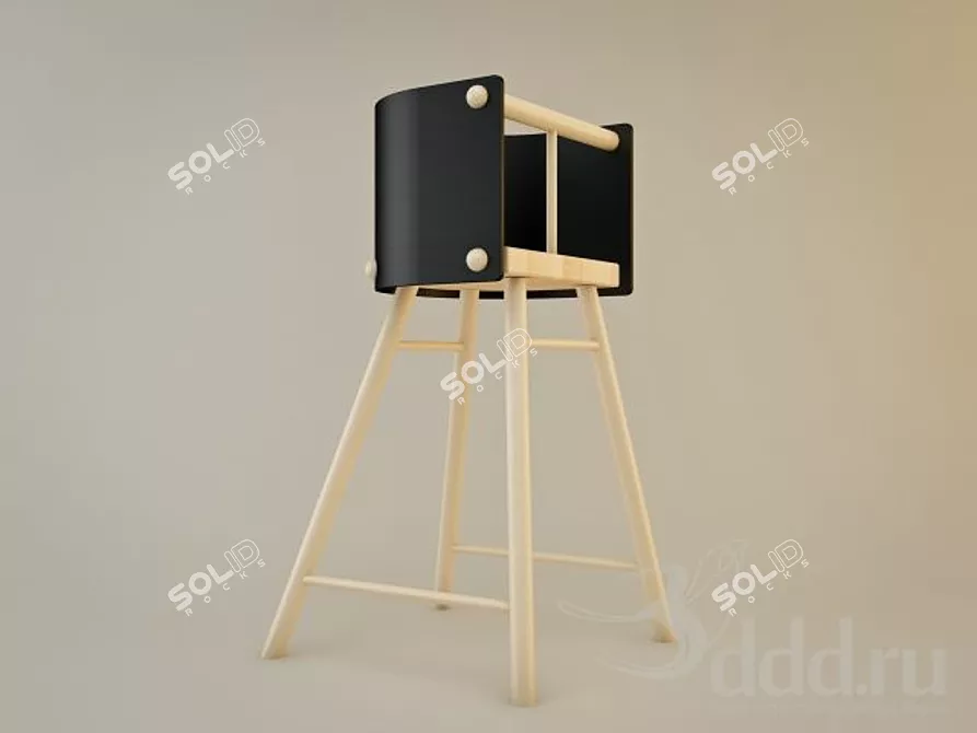 Ben af Schulten Baby Chair 616: Style Meets Comfort 3D model image 1