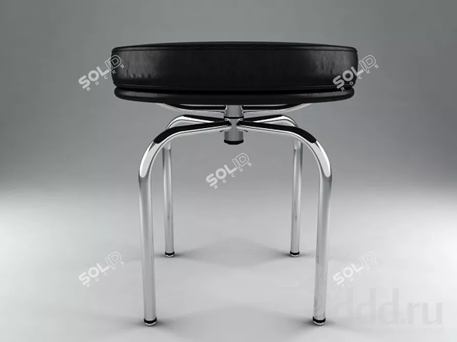 Le Corbusier LC8 Swivel Stool 3D model image 1