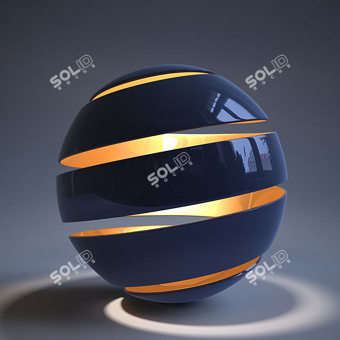 Sleek LED Desk Lamp 3D model image 1