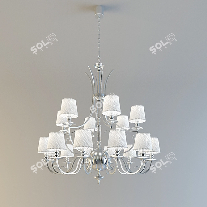 Elegant Visionnaire Thalita Chandelier 3D model image 1