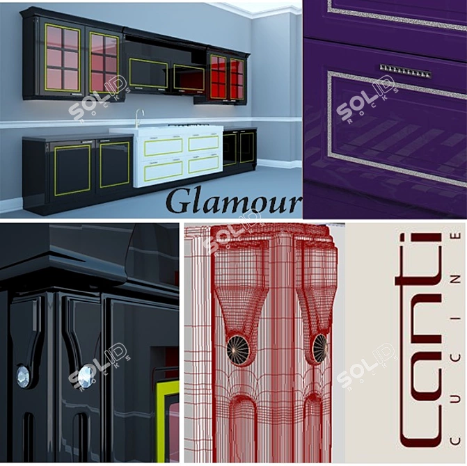 Elegant Symphony: CANTI Cucine 3D model image 1