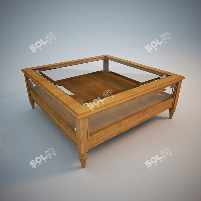 Classic Style Coffee Table 3D model image 1
