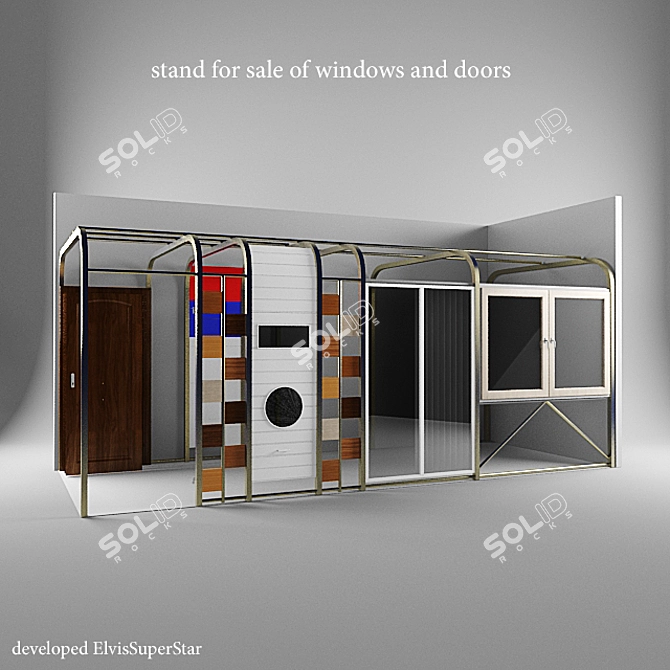 Elegant Stand for Sale 3D model image 1