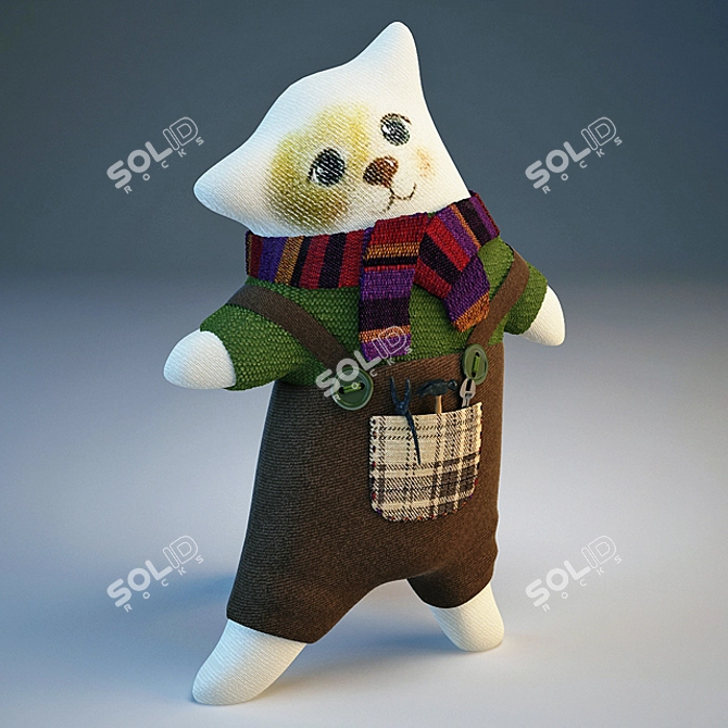 Playful Catnip Cat Toy 3D model image 1