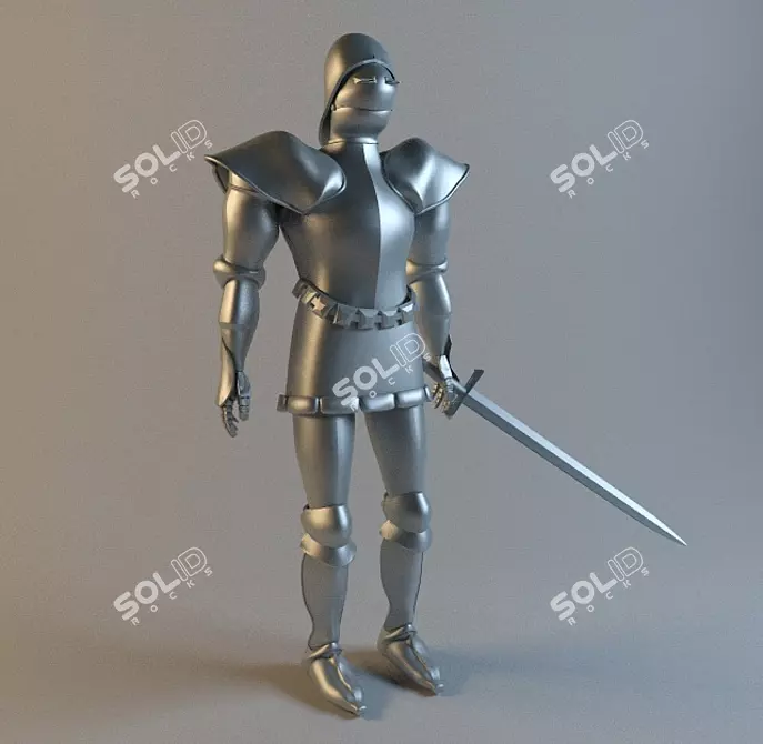 3D Knight Model 3D model image 1