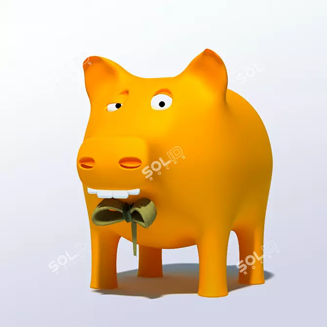Moving Eyes Guinea Pig Toy 3D model image 1