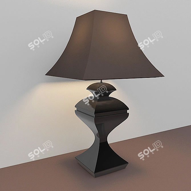 Elegant Agata Table Lamp 3D model image 1