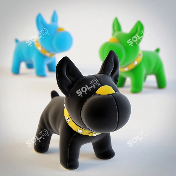 Playful Pup: Interactive Dog Toy 3D model image 1