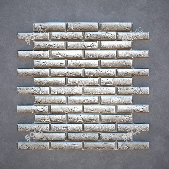 Camelot Chester 324 Brick: Geometric Design, 225x55mm 3D model image 1