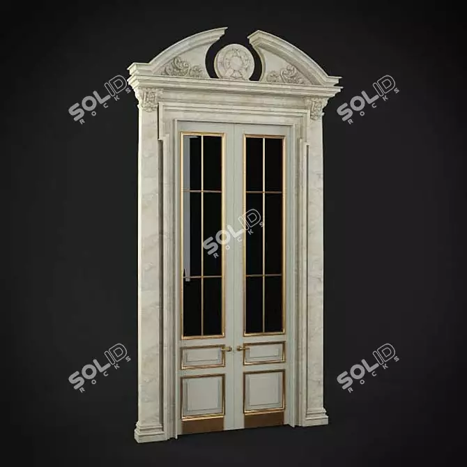 Baroque Elegance: A Timeless Portal 3D model image 1