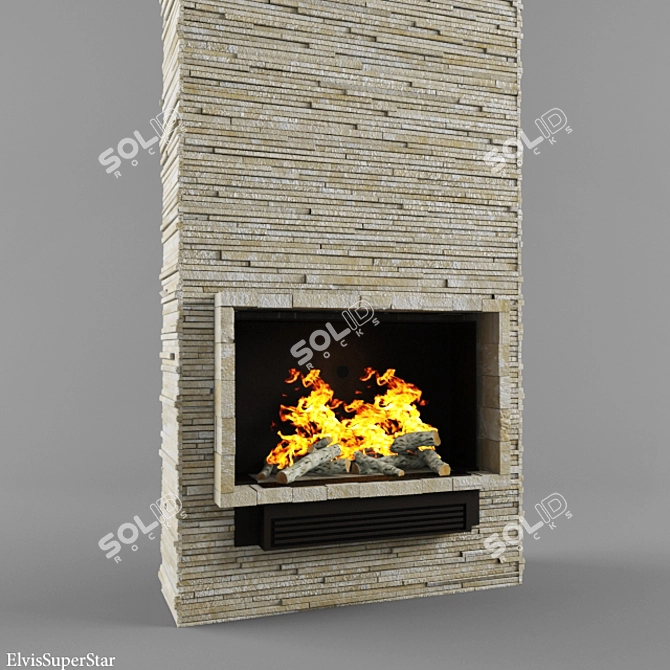 Cozy Fire: Vray2.0 3D model image 1