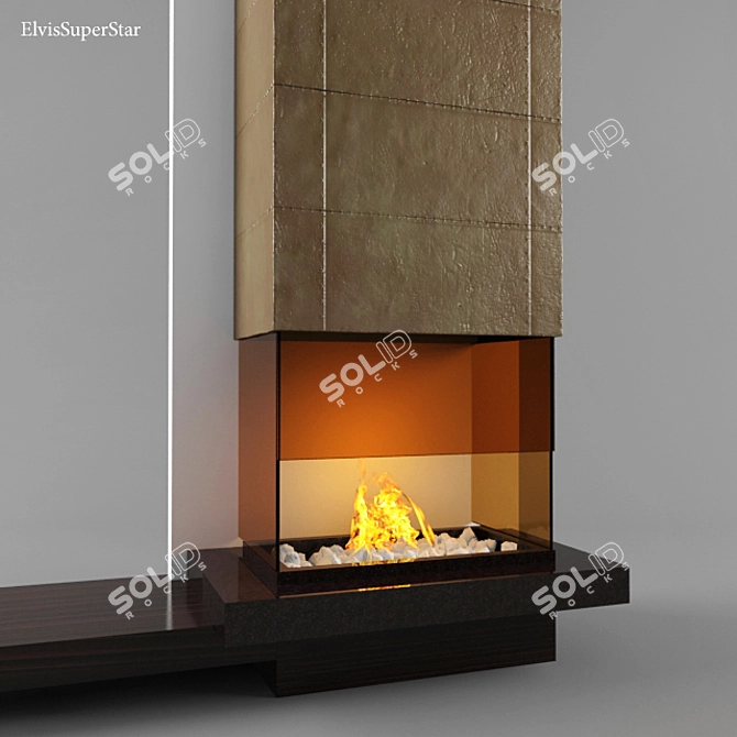 Modern Fire for Cozy Evenings 3D model image 1