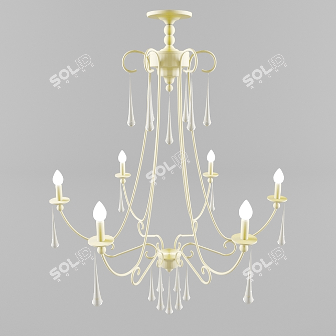 Luxury Crystal Chandelier Kolarz 3D model image 1