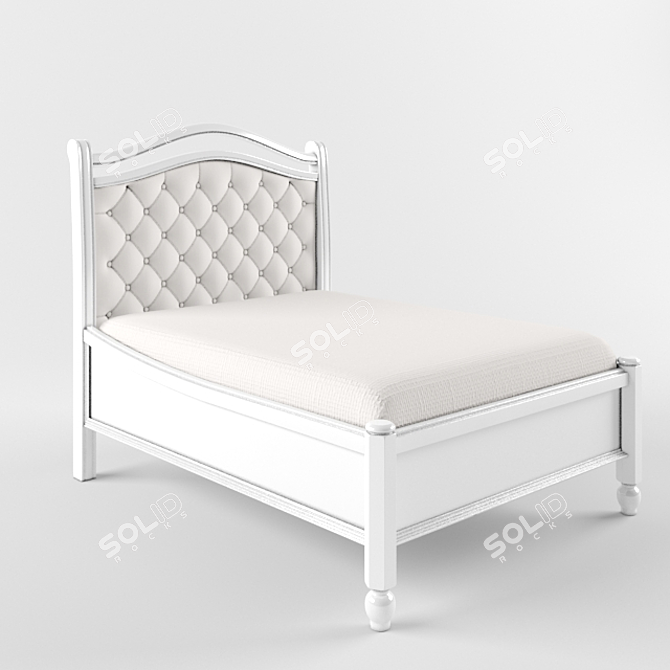 Classic Bed 3D model image 1