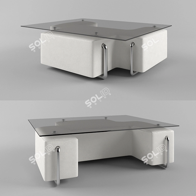 Modern Chic Coffee Table 3D model image 1