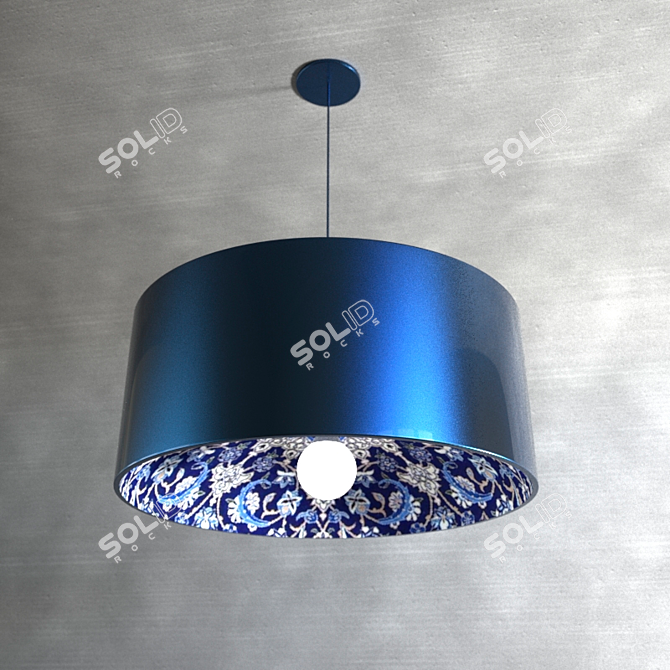 Elegant CARPETRY Pendant Light 3D model image 1