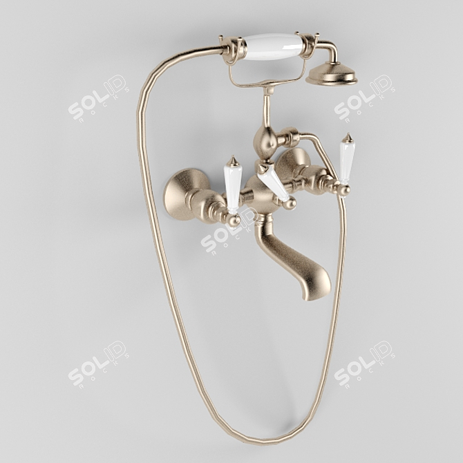 Luxury Bathroom Mixer 3D model image 1