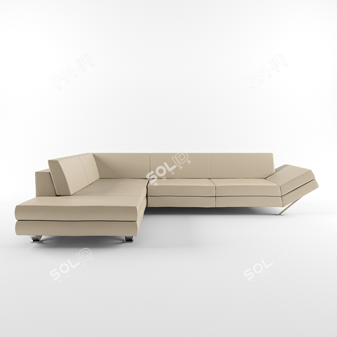 Natuzzi Relive Corner Sofa 3D model image 1