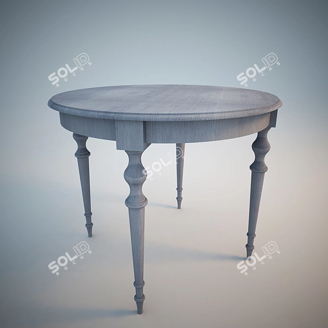 Classic Style Dining Table 3D model image 1