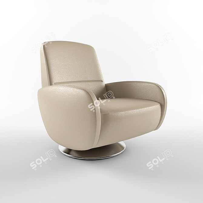 Natuzzi Genny Armchair 3D model image 1