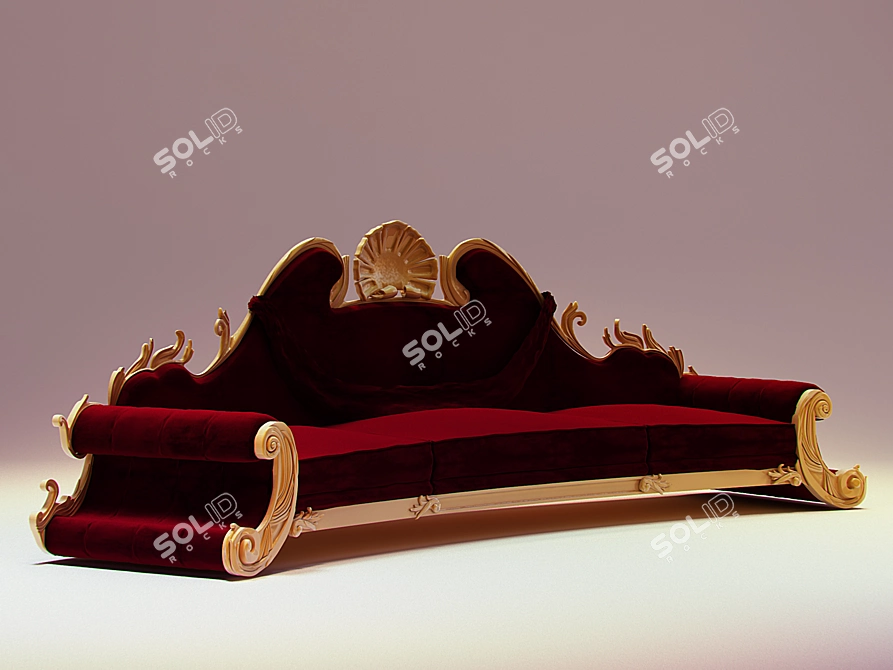 Angelo Capellini Exclusive Sofa 3D model image 1