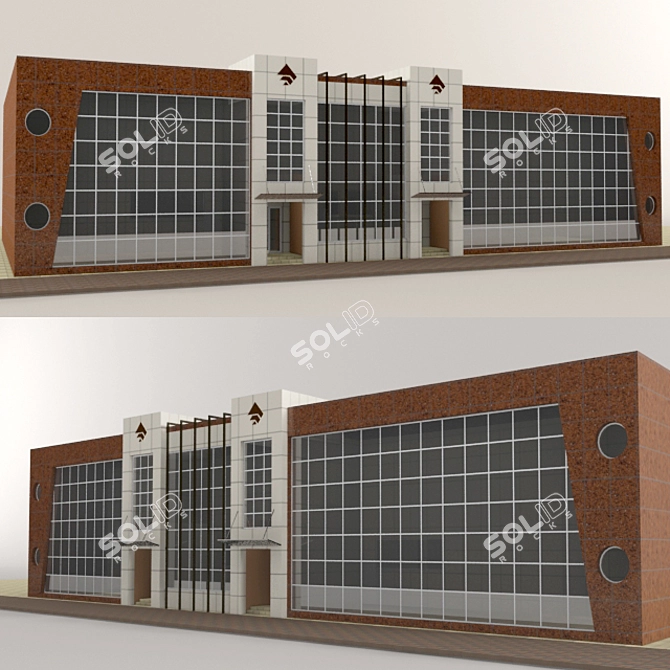 Virtual Office Solution 3D model image 1