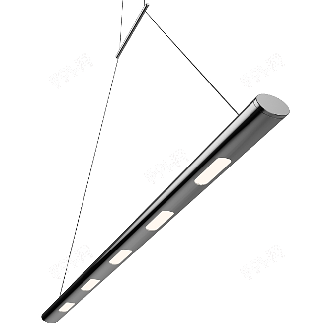 Modern Hi-Tech Ceiling Lamp - Grok Adagio de Luxe 3D model image 1