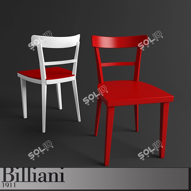 Stylish Billiani Cafe Chair 3D model image 1