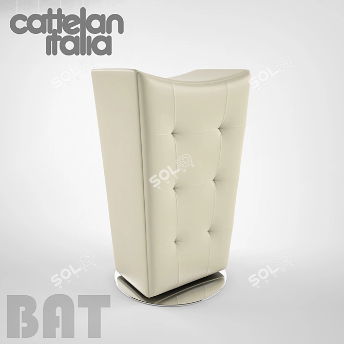 Modern Swivel Bar Stool: Cattelan Italia / BAT 3D model image 1