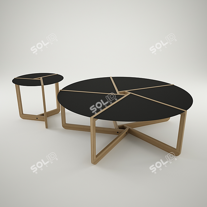 Modern Pi Coffee Table 3D model image 1