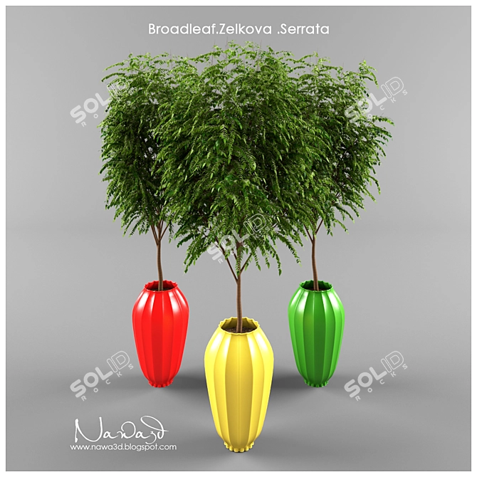 Green Vas: Broadleaf Beauty 3D model image 1