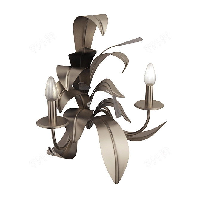 Elegant French Wall Sconce 3D model image 1