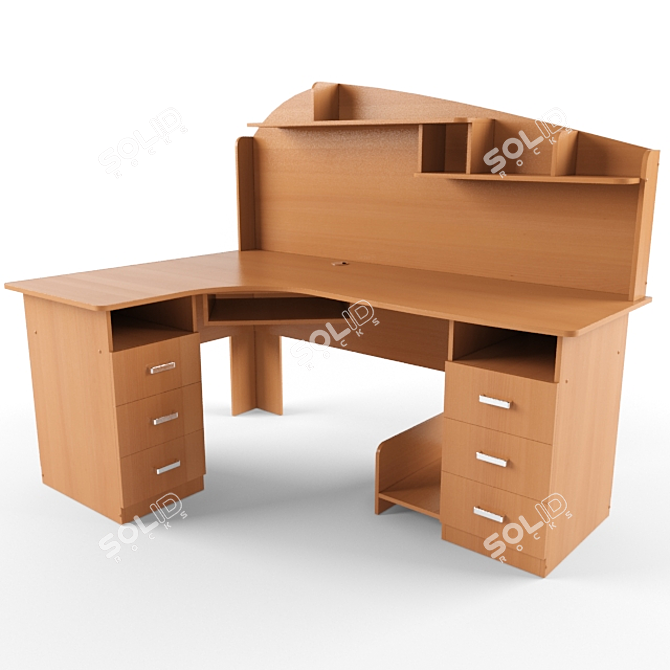 Modern Office Table 3D model image 1