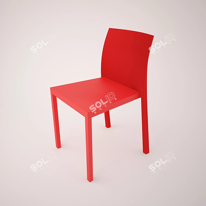 Chinese-origin Chair 3D model image 1