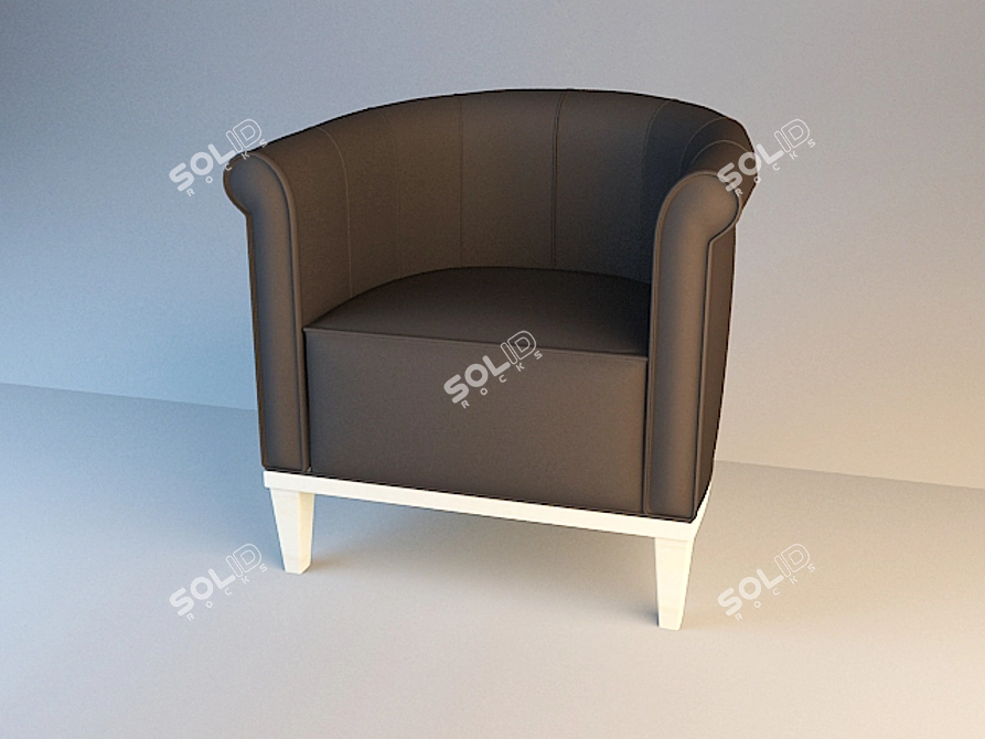 Cozy Comfort Armchair 3D model image 1