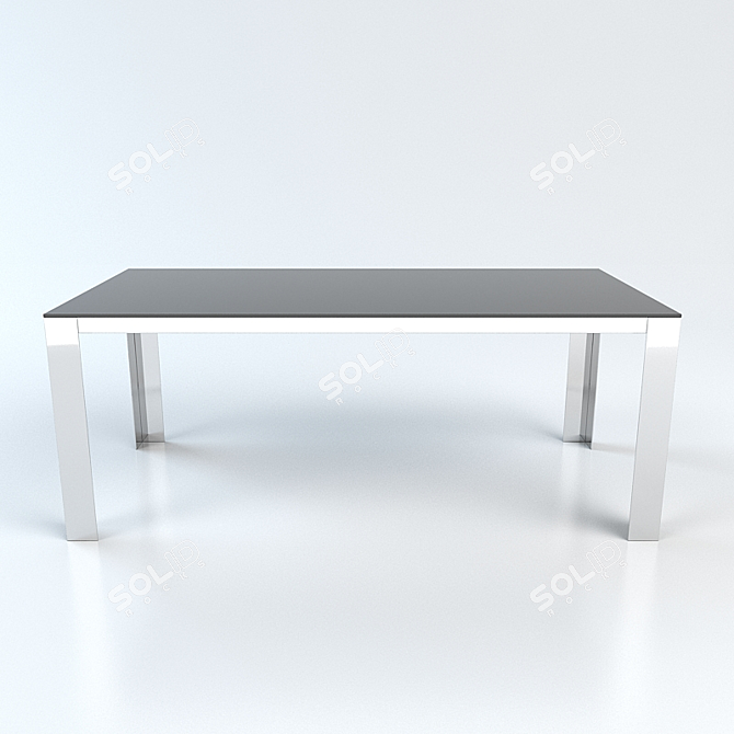 Elegant Star Dining Table 3D model image 1