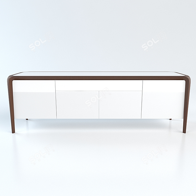Roche Bobois BRIO Sideboard: Elegant Storage Solution 3D model image 1