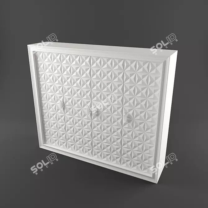 Italian Bizzotto Wardrobe | Elegant Storage Solution 3D model image 1