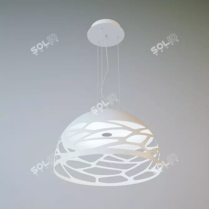 Elegant Kelly Pendant Light 3D model image 1