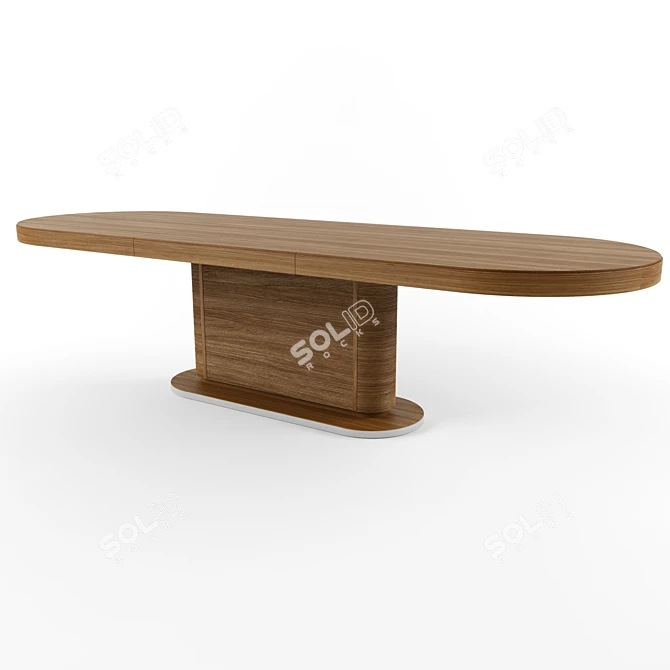 Sophisticated Ceccotti ICS Dining Table 3D model image 1