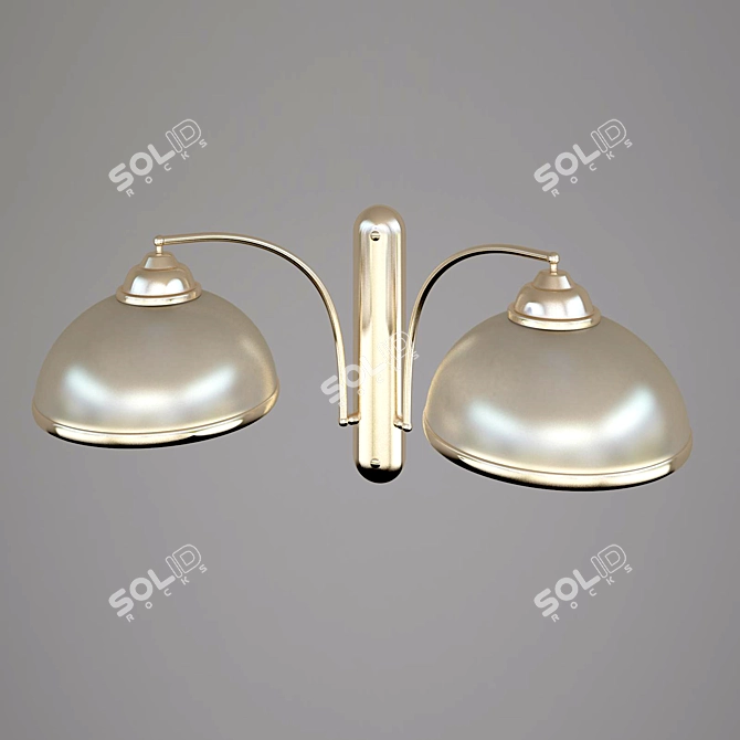 Luxury Luminating Lugano Wall Sconce 3D model image 1