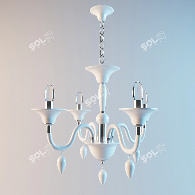 Globo June 63003-4 Chandelier 3D model image 1