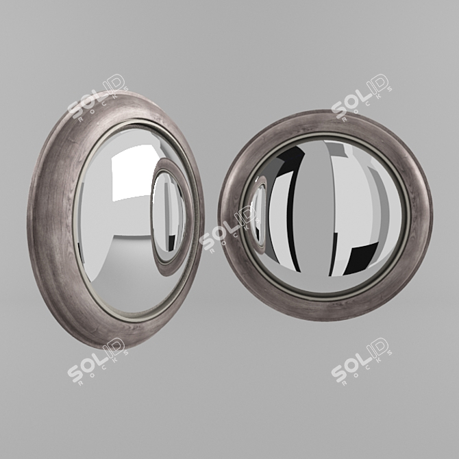 Mirrored Spherical Accent Piece 3D model image 1