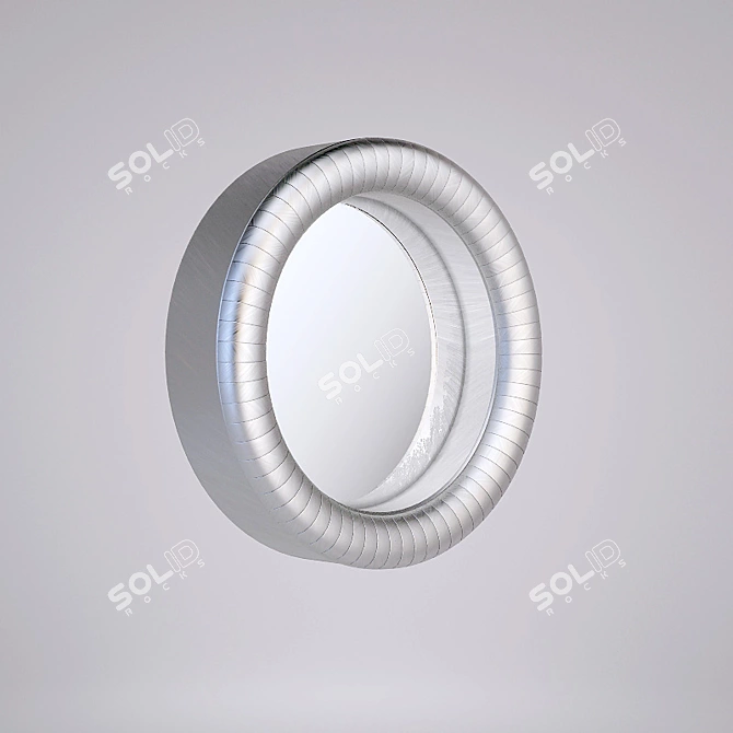 Elegant Reflection: Designer Mirror 3D model image 1