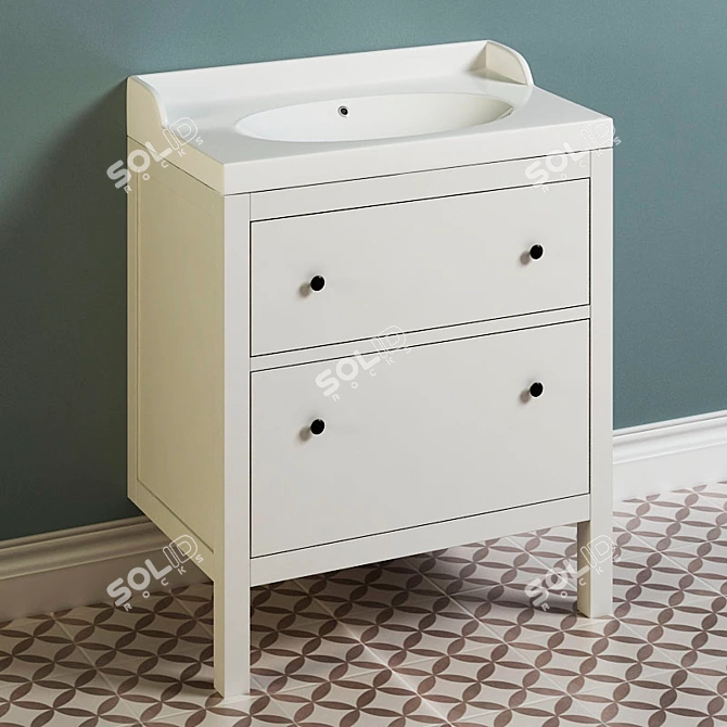 PROFI IKEA Bathroom Vanity Set 3D model image 1