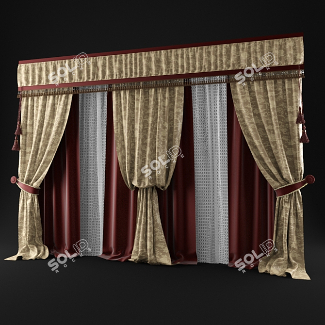 SunBlock Window Shades 3D model image 1