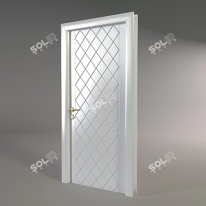 Elegant Interiors: Interior Door 3D model image 1