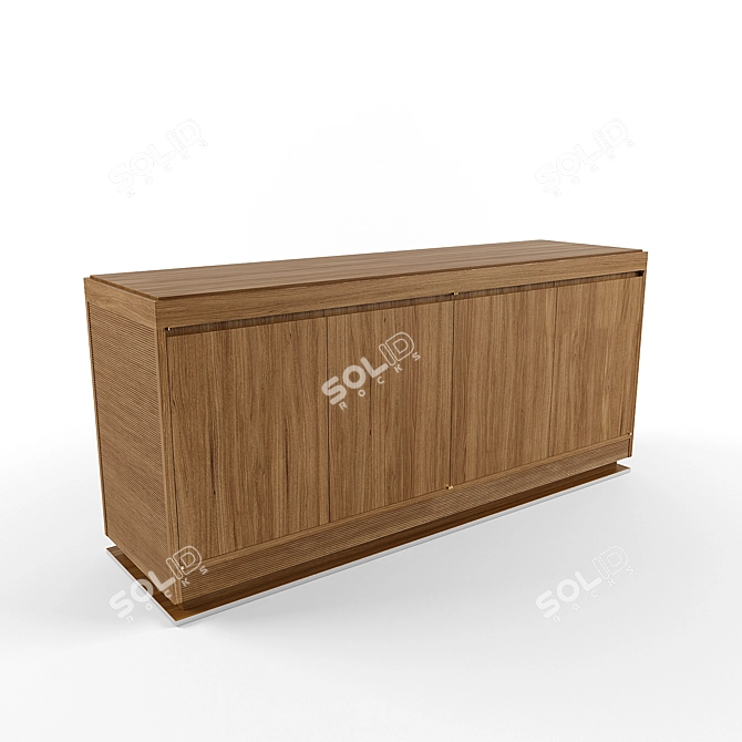  Italian Crafted Ceccotti Credenza 3D model image 1