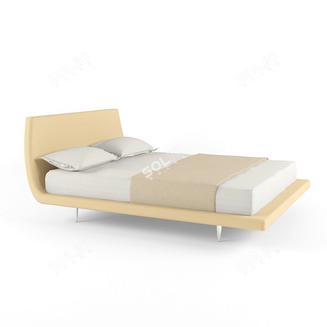 Désirée Tuliss: Elegant and Spacious Modern Sofa 3D model image 1